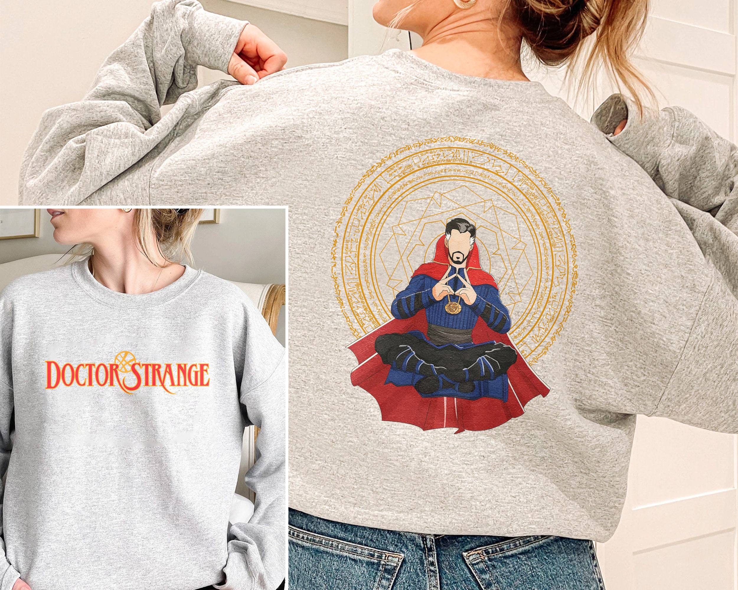 Doctor Strange Art Double Sided Unisex T-Shirt Doctor Strange Art Double Sided Unisex T-Shirt