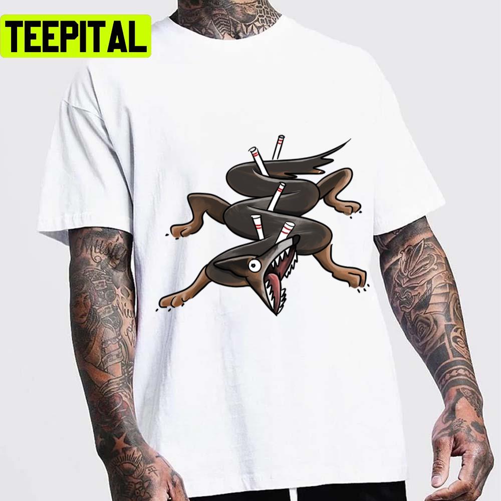 Dog Agility Cartoon Design Unisex T-Shirt Dog Agility Cartoon Design Unisex T-Shirt
