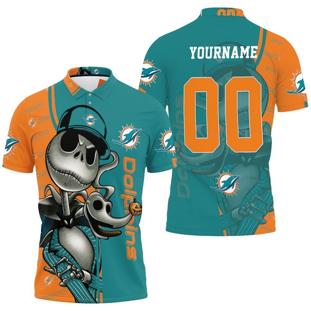 Dolphins Jack Skellington Halloween 3d Polo Shirt All Over Print Shirt 3d T-shirt Dolphins Jack Skellington Halloween 3d Polo Shirt All Over Print Shirt 3d T-shirt