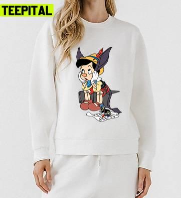 Donkey And Jiminy Cricket Pinocchio Disney Unisex Sweatshirt Donkey And Jiminy Cricket Pinocchio Disney Unisex Sweatshirt