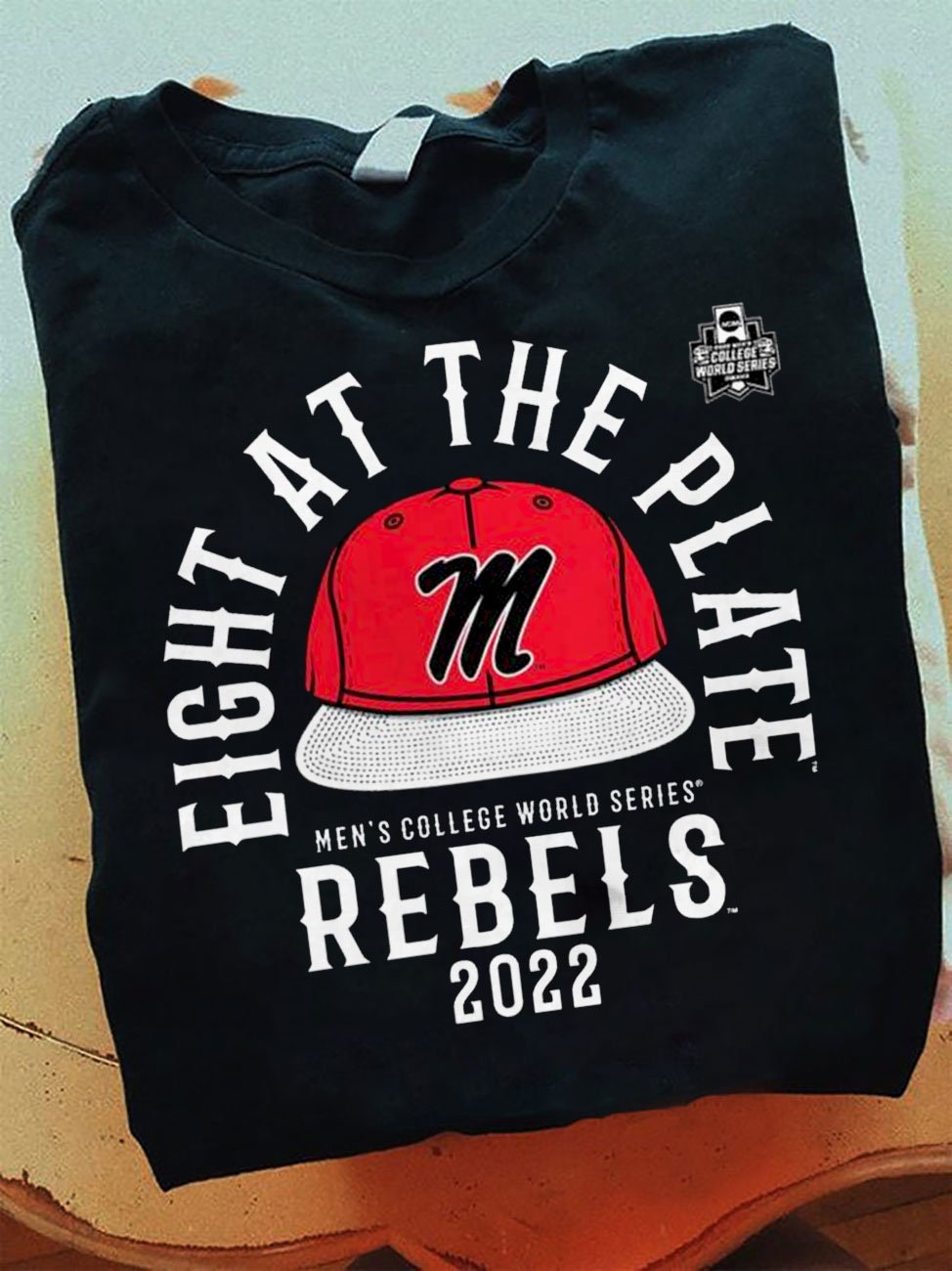 Eight At The Plate Men's College World Series Rebels 2022 Unisex T-Shirt Eight At The Plate Men's College World Series Rebels 2022 Unisex T-Shirt