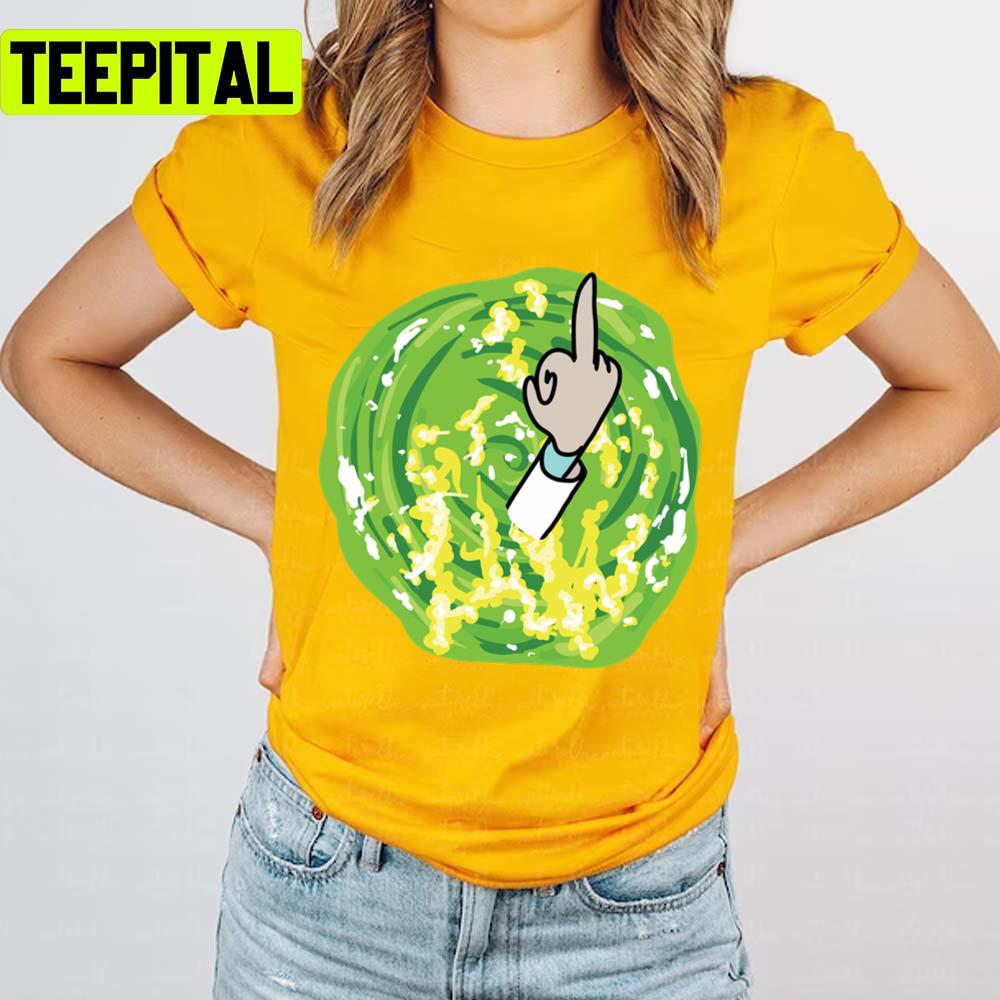 Fck You Middle Finger Rick And Morty Unisex T-Shirt Fck You Middle Finger Rick And Morty Unisex T-Shirt