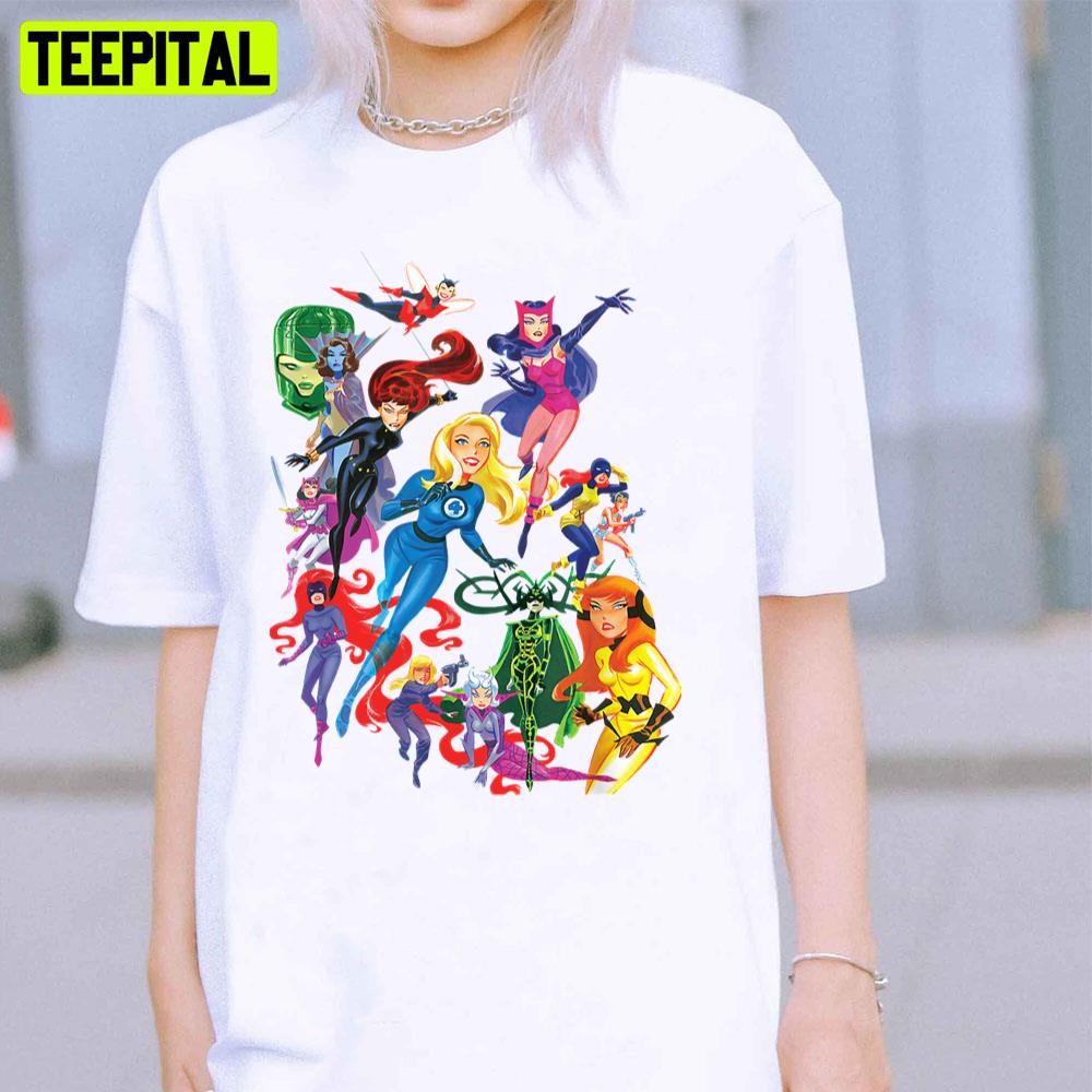 Female Super Heroes Of Wonder Woman Unisex T-Shirt Female Super Heroes Of Wonder Woman Unisex T-Shirt