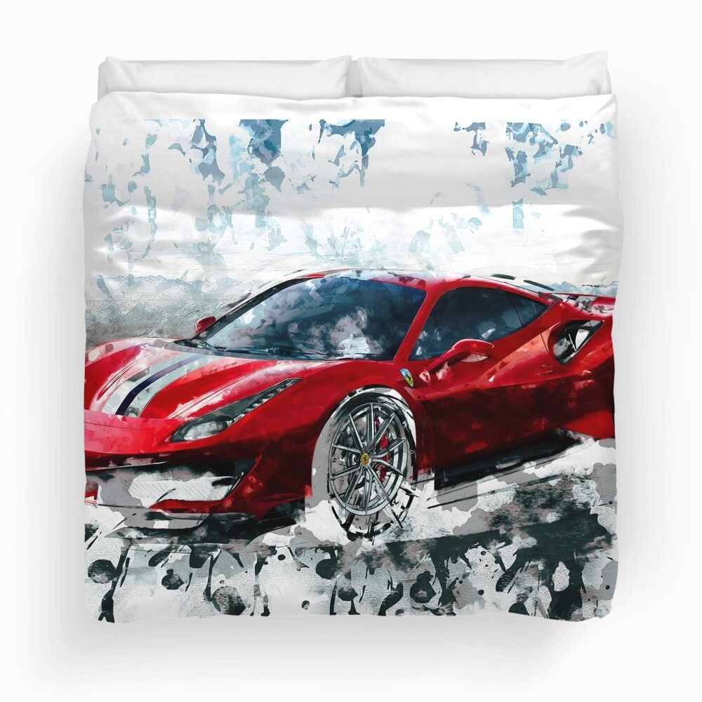 Ferrari 488 Pista Bedding Set Ferrari 488 Pista Bedding Set