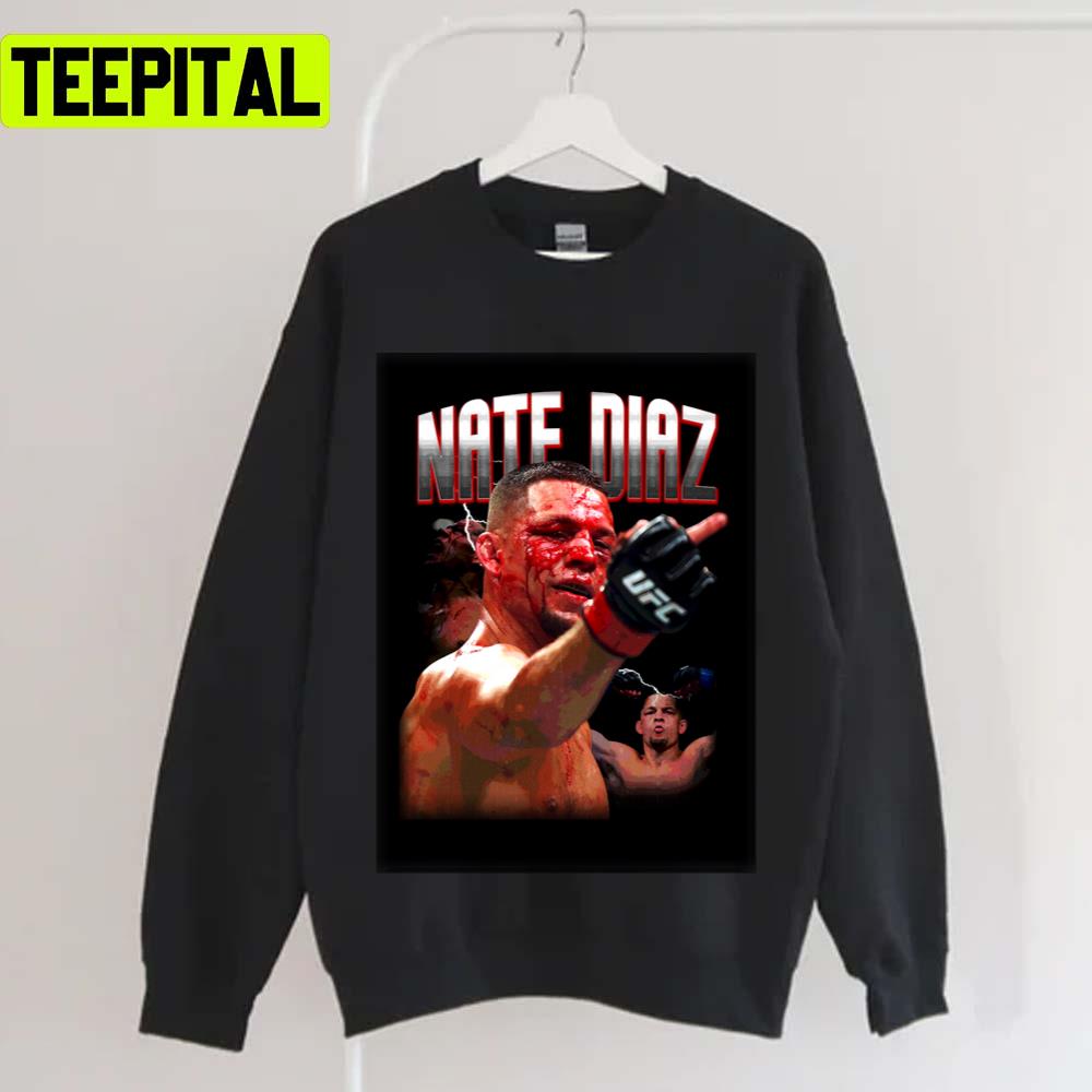 Flip Middle Finger Ufc Fighter Boxing Nate Diaz Unisex T-Shirt Flip Middle Finger Ufc Fighter Boxing Nate Diaz Unisex T-Shirt