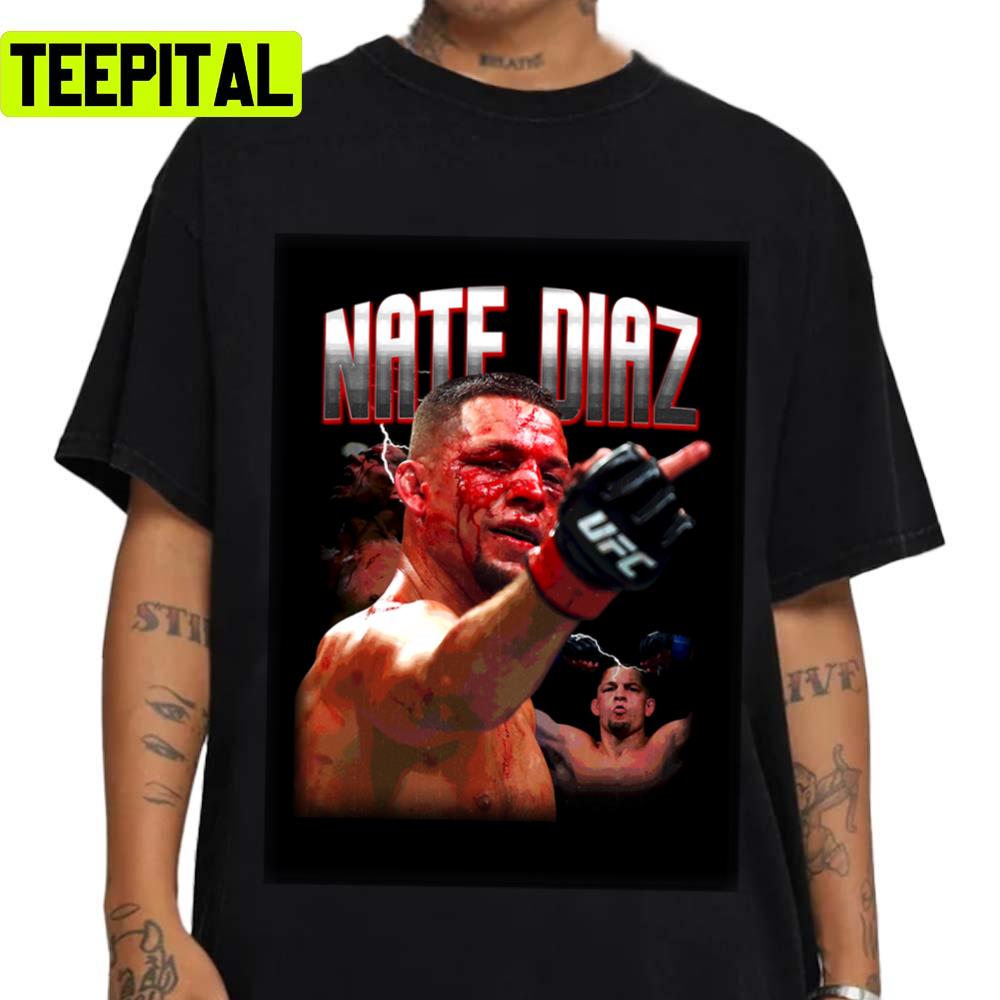 Flip Middle Finger Ufc Fighter Boxing Nate Diaz Unisex T-Shirt Flip Middle Finger Ufc Fighter Boxing Nate Diaz Unisex T-Shirt
