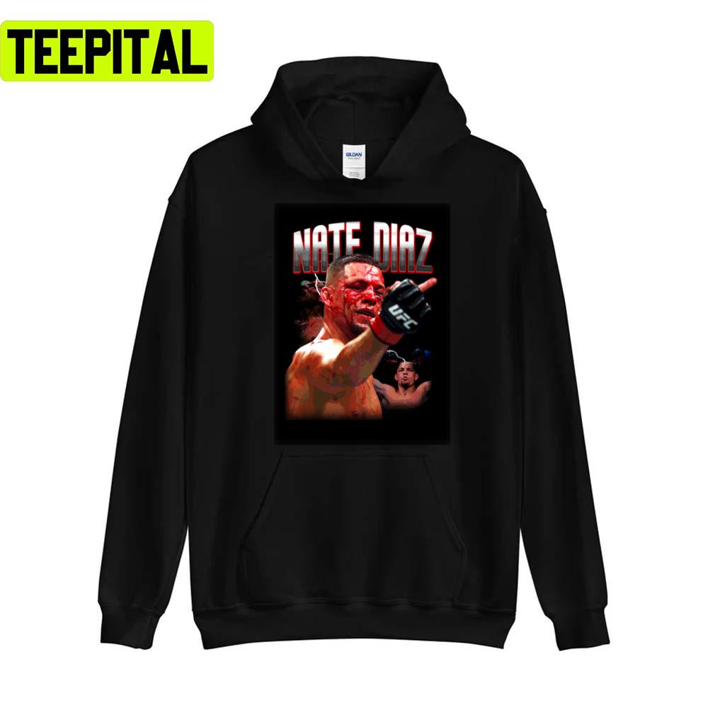 Flip Middle Finger Ufc Fighter Boxing Nate Diaz Unisex T-Shirt Flip Middle Finger Ufc Fighter Boxing Nate Diaz Unisex T-Shirt