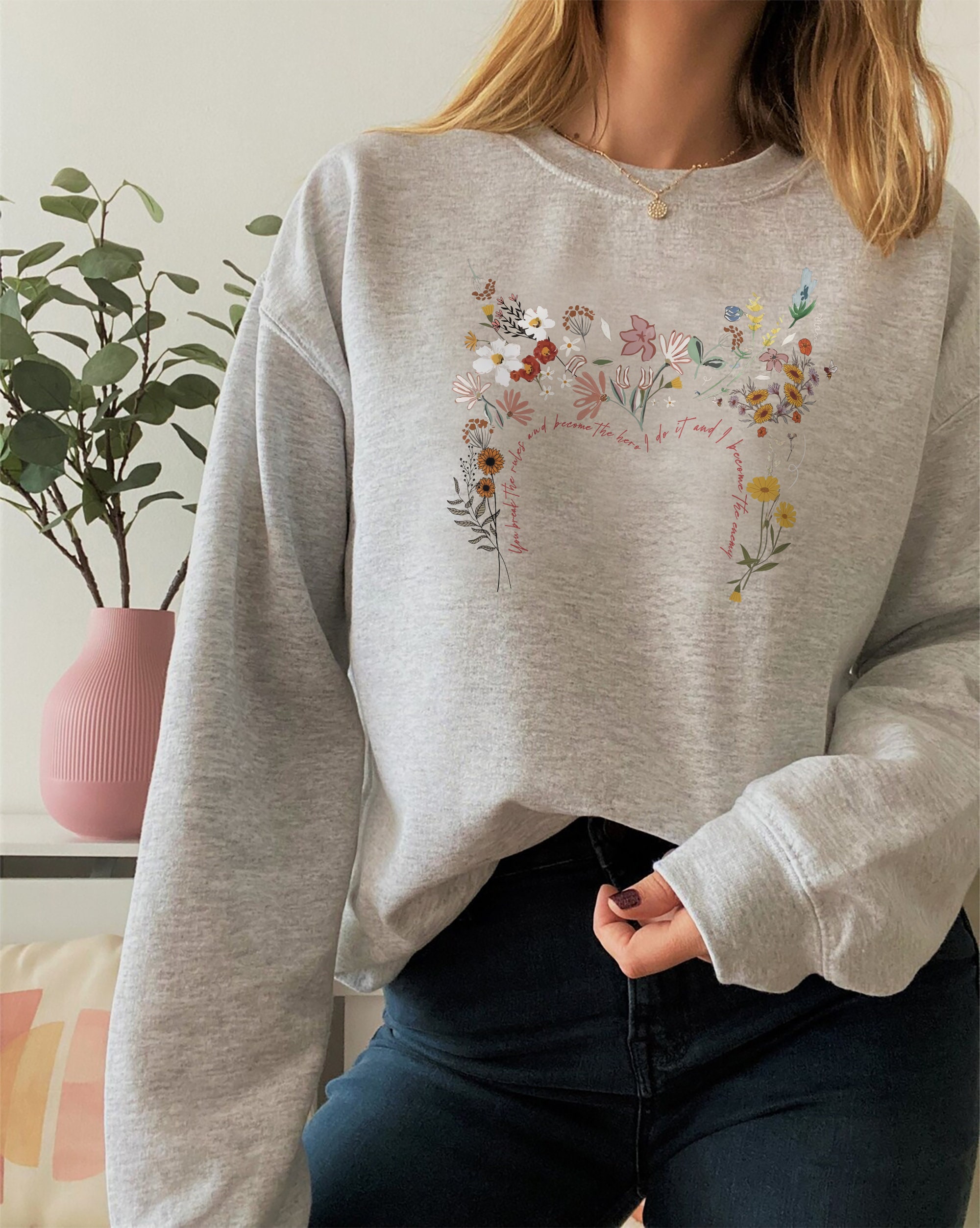 Floral Wanda Mask Multiverse Of Madness Mcu Fan Wanda Quote Unisex Sweatshirt Floral Wanda Mask Multiverse Of Madness Mcu Fan Wanda Quote Unisex Sweatshirt