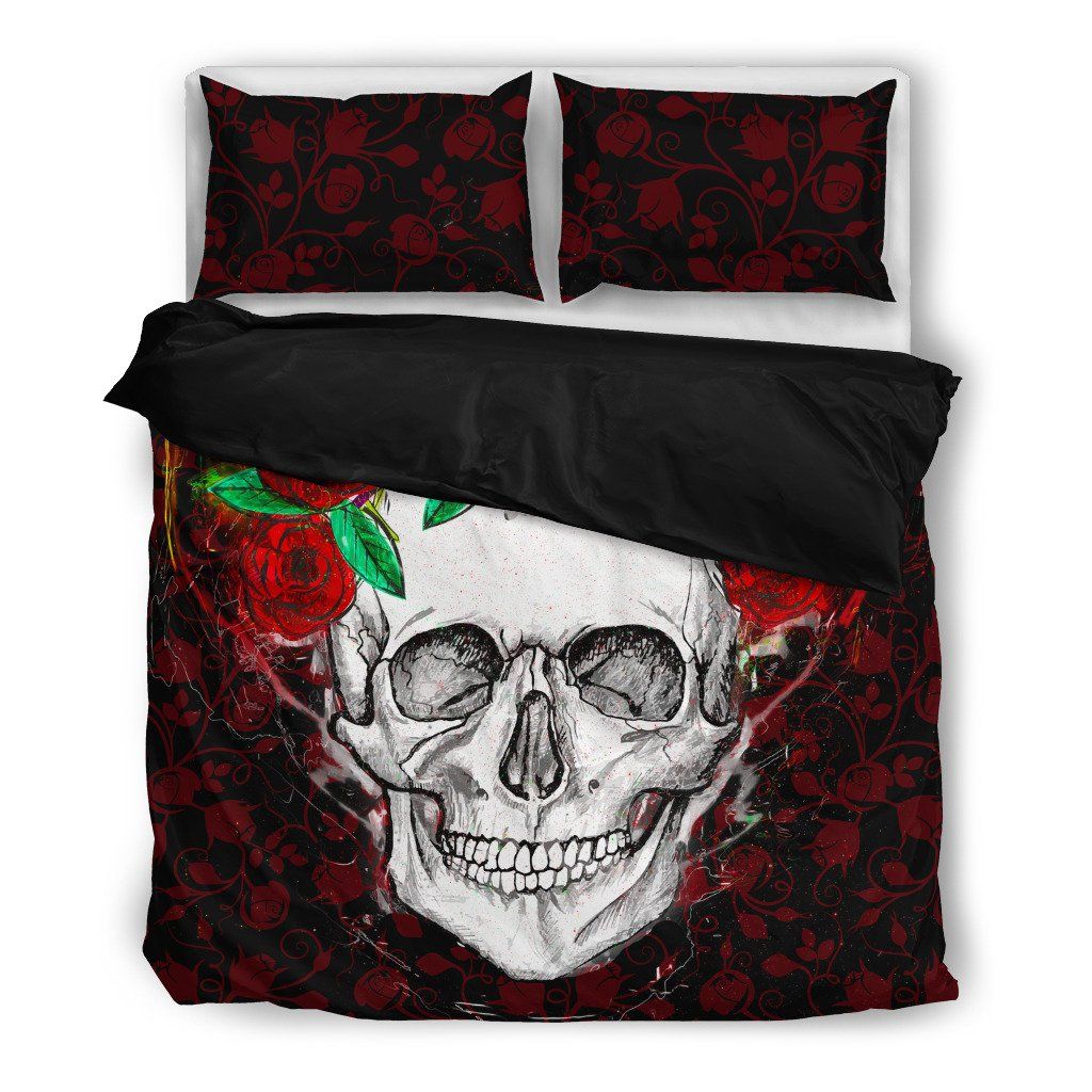 Flower Skull Bedding Set Flower Skull Bedding Set