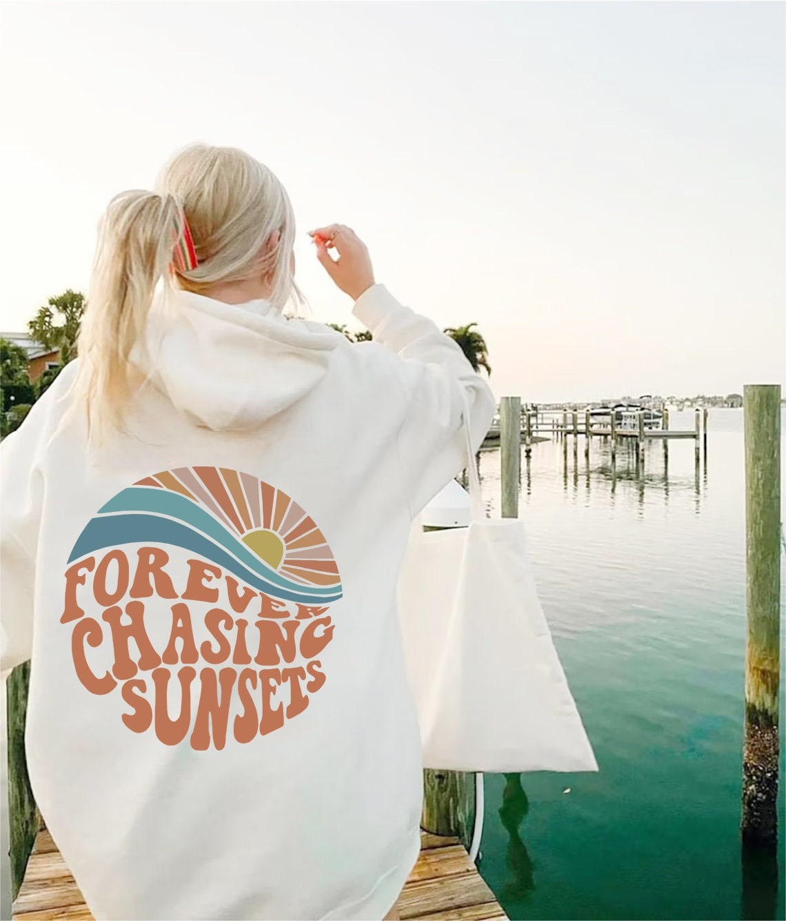Forever Chasing Sunsets Hoodie Retro Summer Unisex Hoodie Forever Chasing Sunsets Hoodie Retro Summer Unisex Hoodie