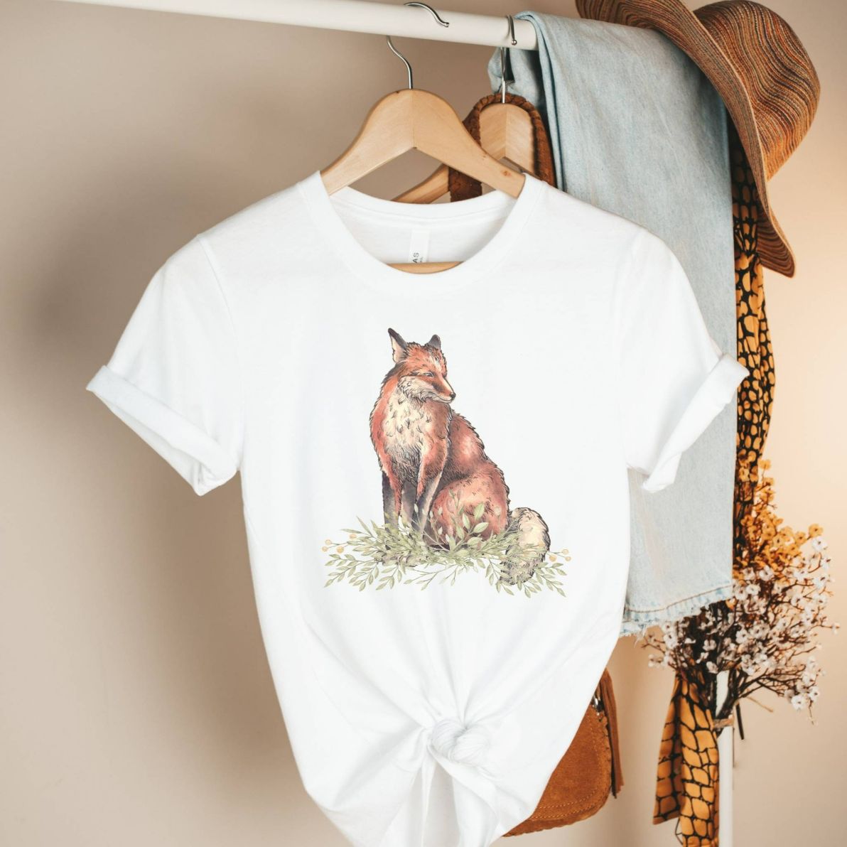 Fox Nature Animal Tee Shirt Fox Nature Animal Tee Shirt