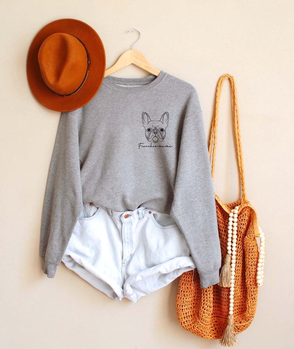 Frenchie Mama Pocket Bulldog Mom Unisex Sweatshirt Frenchie Mama Pocket Bulldog Mom Unisex Sweatshirt