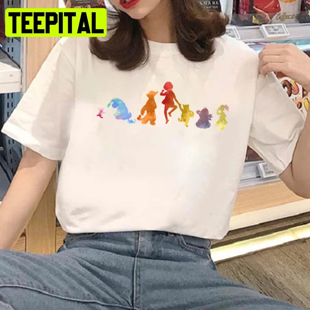 Friends Inspired Silhouette Winnie The Pooh Unisex T-Shirt Friends Inspired Silhouette Winnie The Pooh Unisex T-Shirt