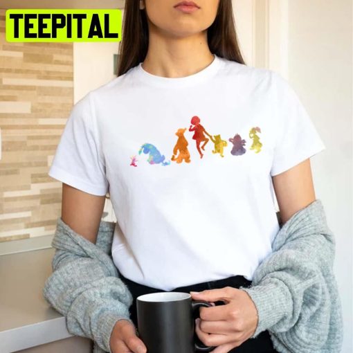 Friends Inspired Silhouette Winnie The Pooh Unisex T-Shirt