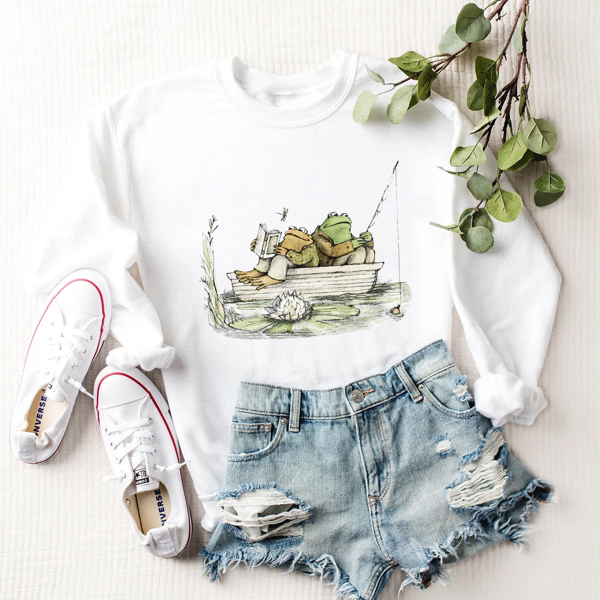 Frog And Toad Vintage Cottagecore Unisex T-Shirt Frog And Toad Vintage Cottagecore Unisex T-Shirt