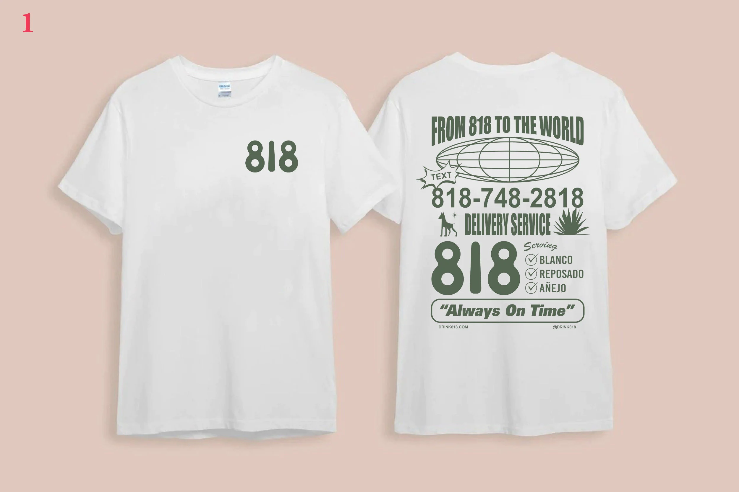 From 818 To The World Always On Time Tequila Unisex T-Shirt From 818 To The World Always On Time Tequila Unisex T-Shirt