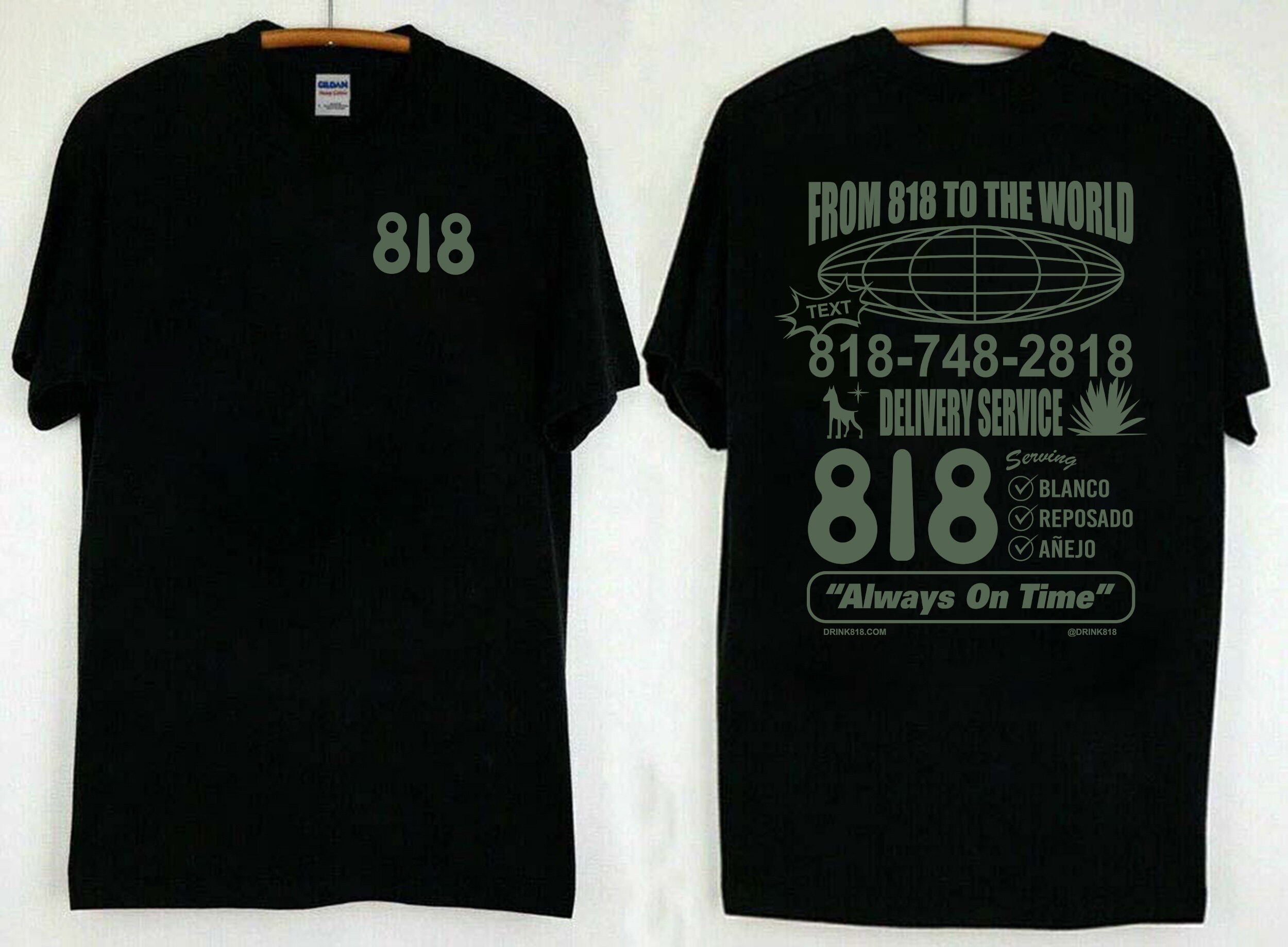 From 818 To The World Always On Time Tequila Unisex T-Shirt From 818 To The World Always On Time Tequila Unisex T-Shirt