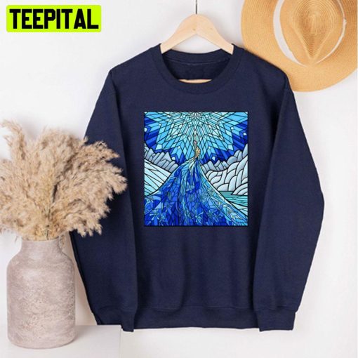 Frozen Fractals In The Stained Glass Window Unisex T-Shirt