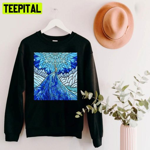 Frozen Fractals In The Stained Glass Window Unisex T-Shirt