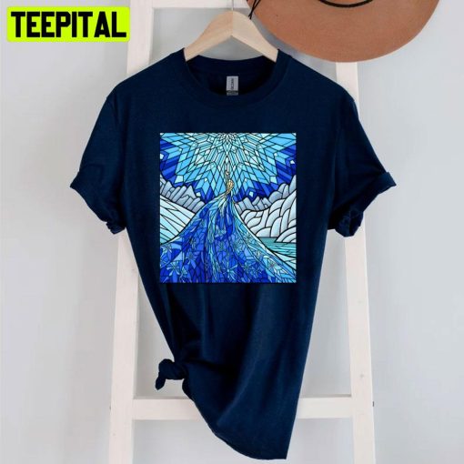 Frozen Fractals In The Stained Glass Window Unisex T-Shirt