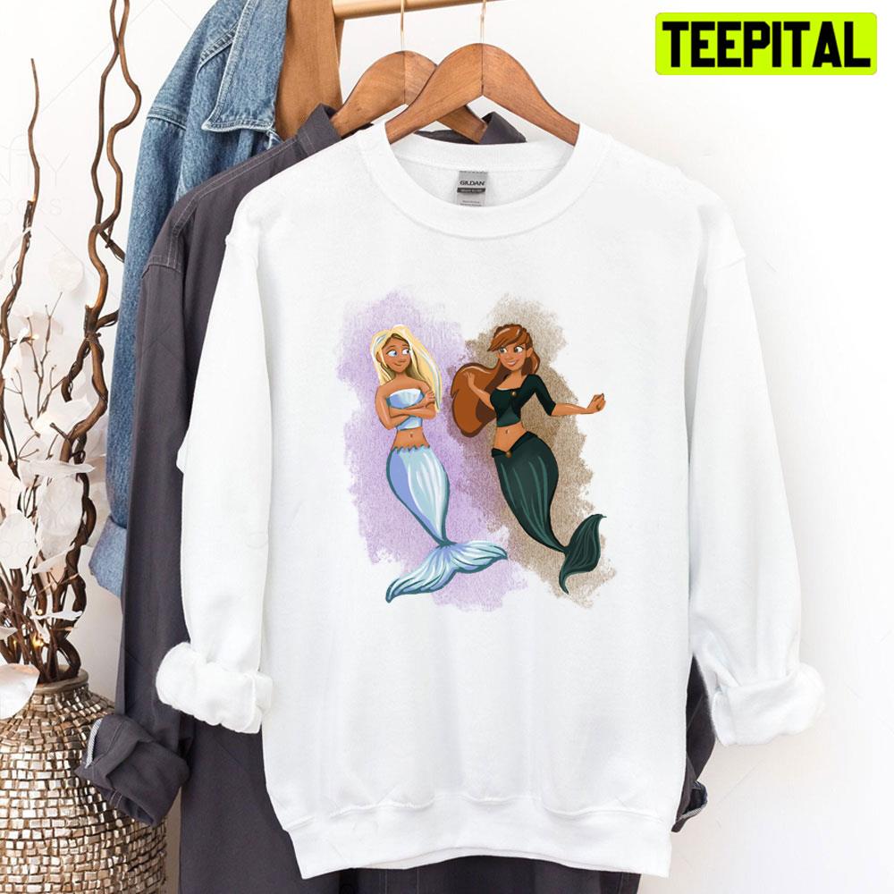 Frozen Sisters Anna And Elsa Mermaid Unisex T-Shirt Frozen Sisters Anna And Elsa Mermaid Unisex T-Shirt