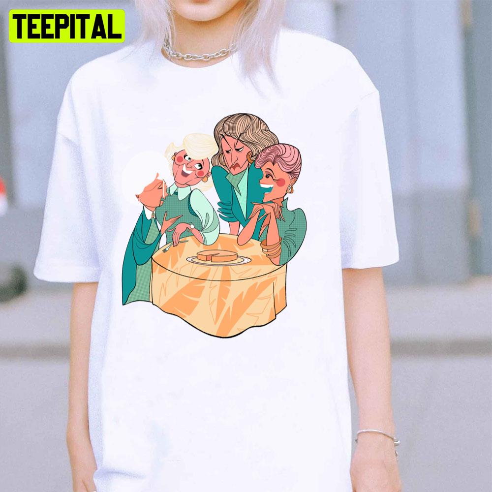 Funny Cartoon Art The Golden Girls Unisex T-Shirt Funny Cartoon Art The Golden Girls Unisex T-Shirt