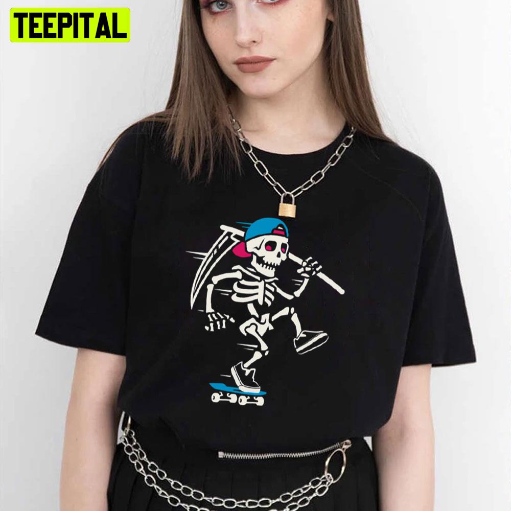 Funny Skeleton Van Shoes Unisex T-Shirt Funny Skeleton Van Shoes Unisex T-Shirt