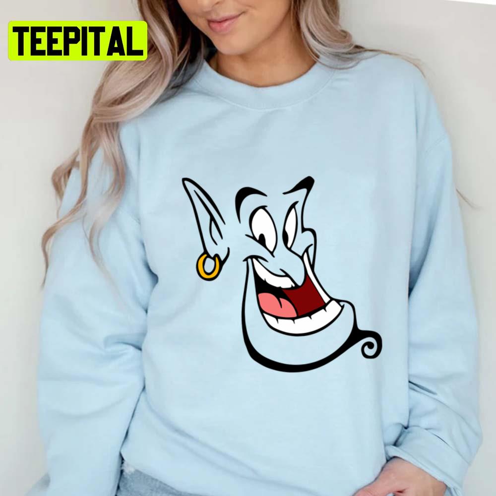 Funny Tee Aladdin Disney Cartoon Genie Unisex T-Shirt Funny Tee Aladdin Disney Cartoon Genie Unisex T-Shirt