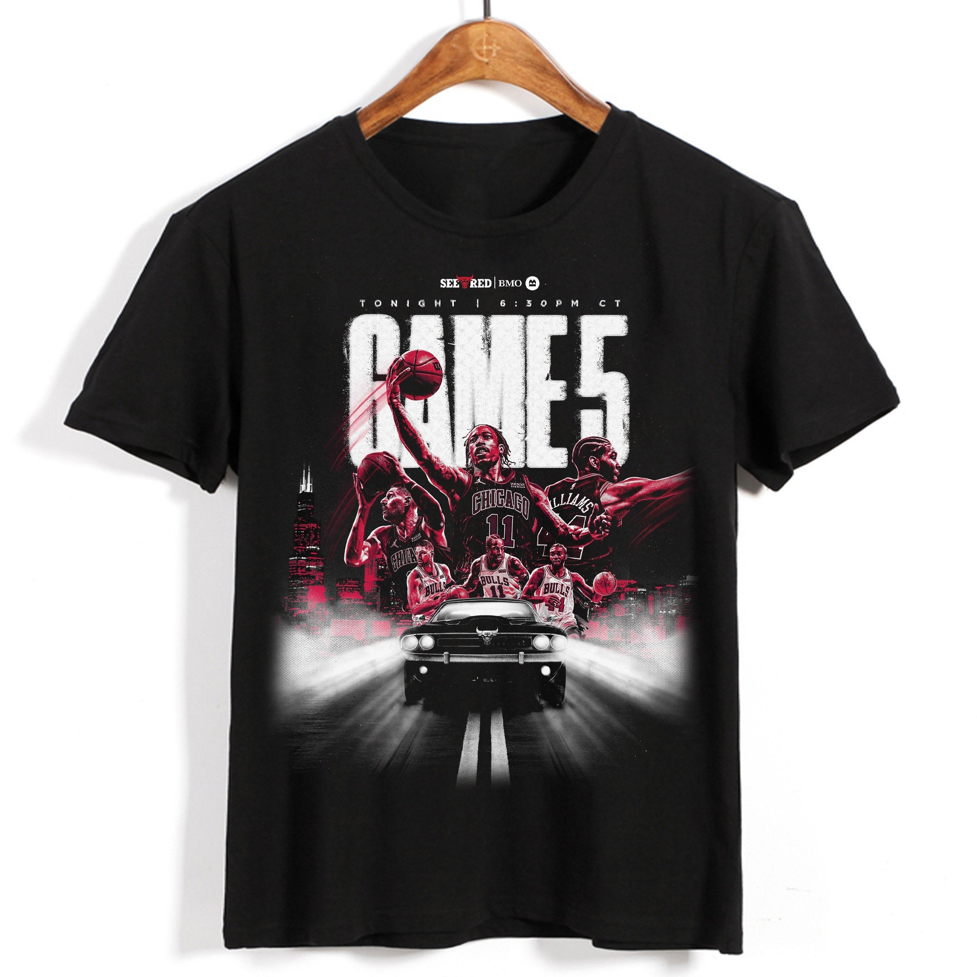 Game 5 Derrick Rose Jumpman Patrick Williams Chicago Bulls Demar Derozan Mj Unisex T-Shirt Game 5 Derrick Rose Jumpman Patrick Williams Chicago Bulls Demar Derozan Mj Unisex T-Shirt
