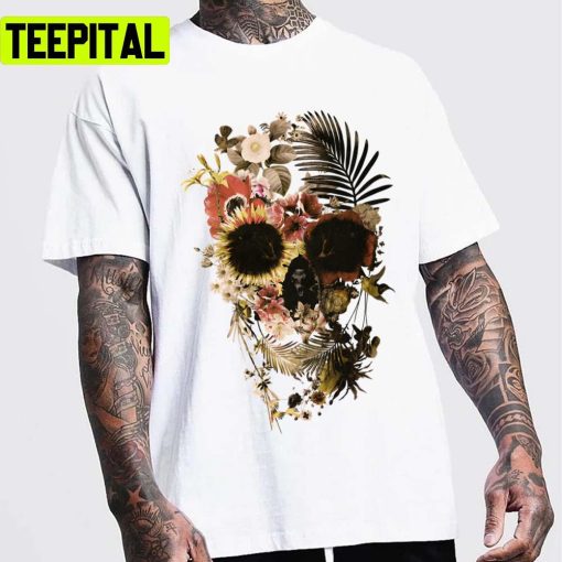 Garden Skull Light Design Unisex T-Shirt