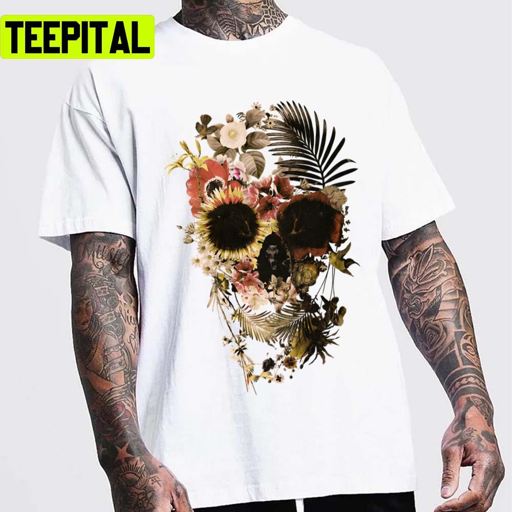 Garden Skull Light Design Unisex T-Shirt Garden Skull Light Design Unisex T-Shirt