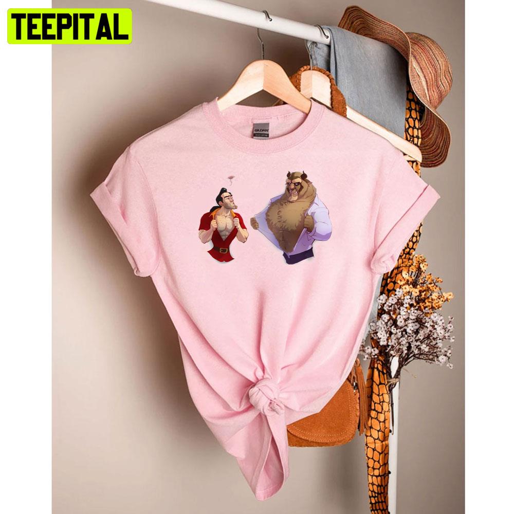 Gaston Vs. Beast Beauty And The Beast Unisex T-Shirt Gaston Vs. Beast Beauty And The Beast Unisex T-Shirt