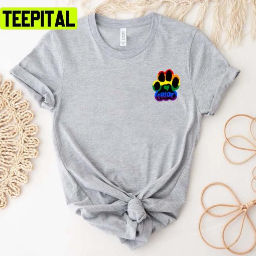 Gay Pride Paw Pride Month Lgbtq+ Support Unisex T-Shirt