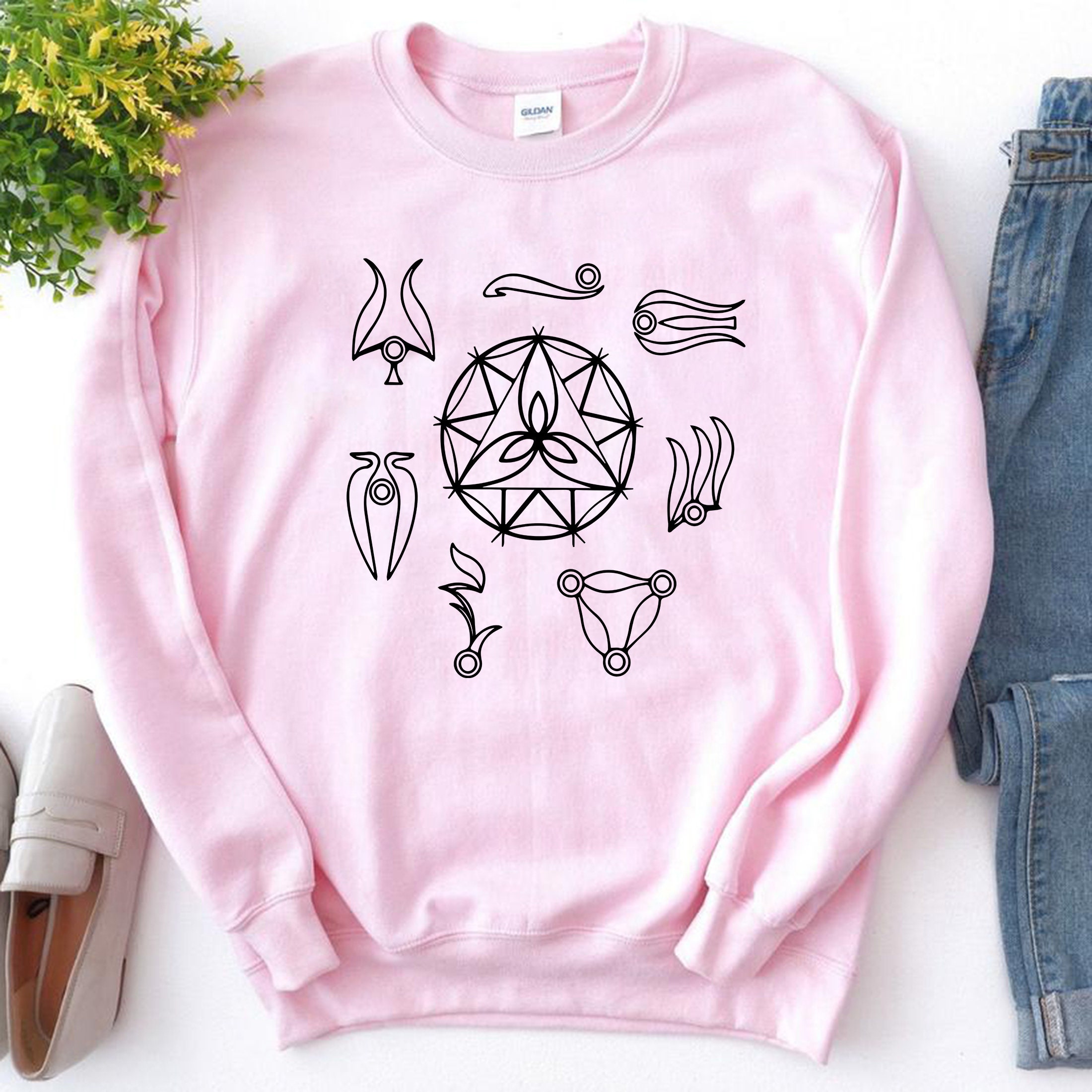Gelfling Clans White Art Unisex Sweatshirt Gelfling Clans White Art Unisex Sweatshirt