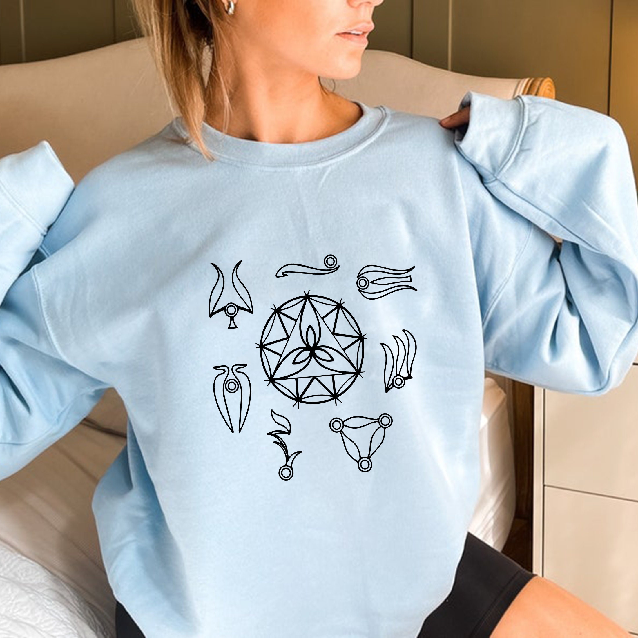 Gelfling Clans White Art Unisex Sweatshirt Gelfling Clans White Art Unisex Sweatshirt