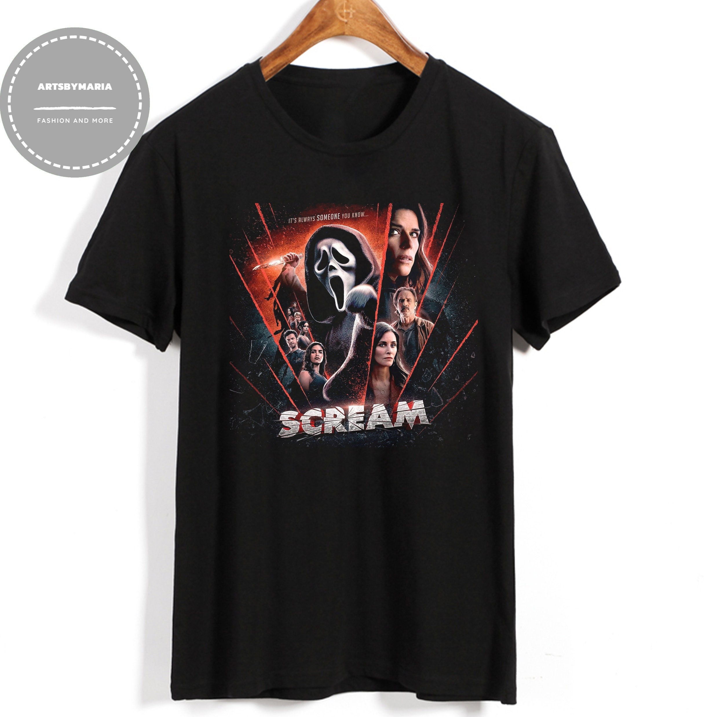 Ghost Face 2022 Scream Movies Unisex T-Shirt Ghost Face 2022 Scream Movies Unisex T-Shirt