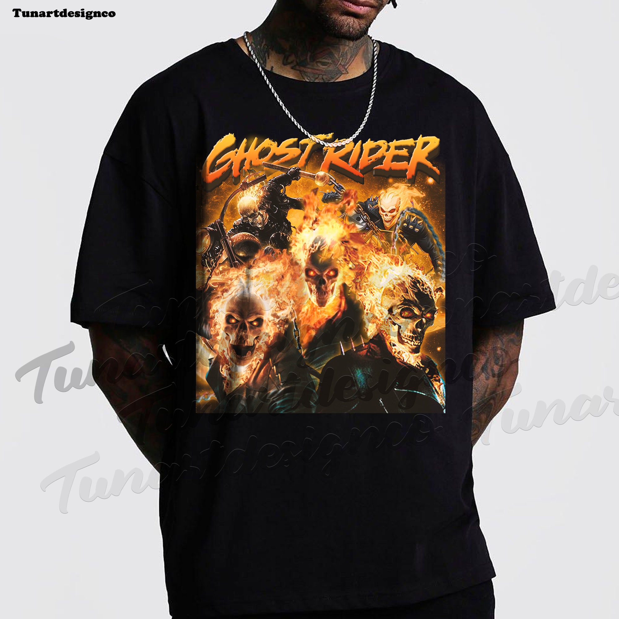 Ghost Rider Vintage Art Unisex T-Shirt Ghost Rider Vintage Art Unisex T-Shirt