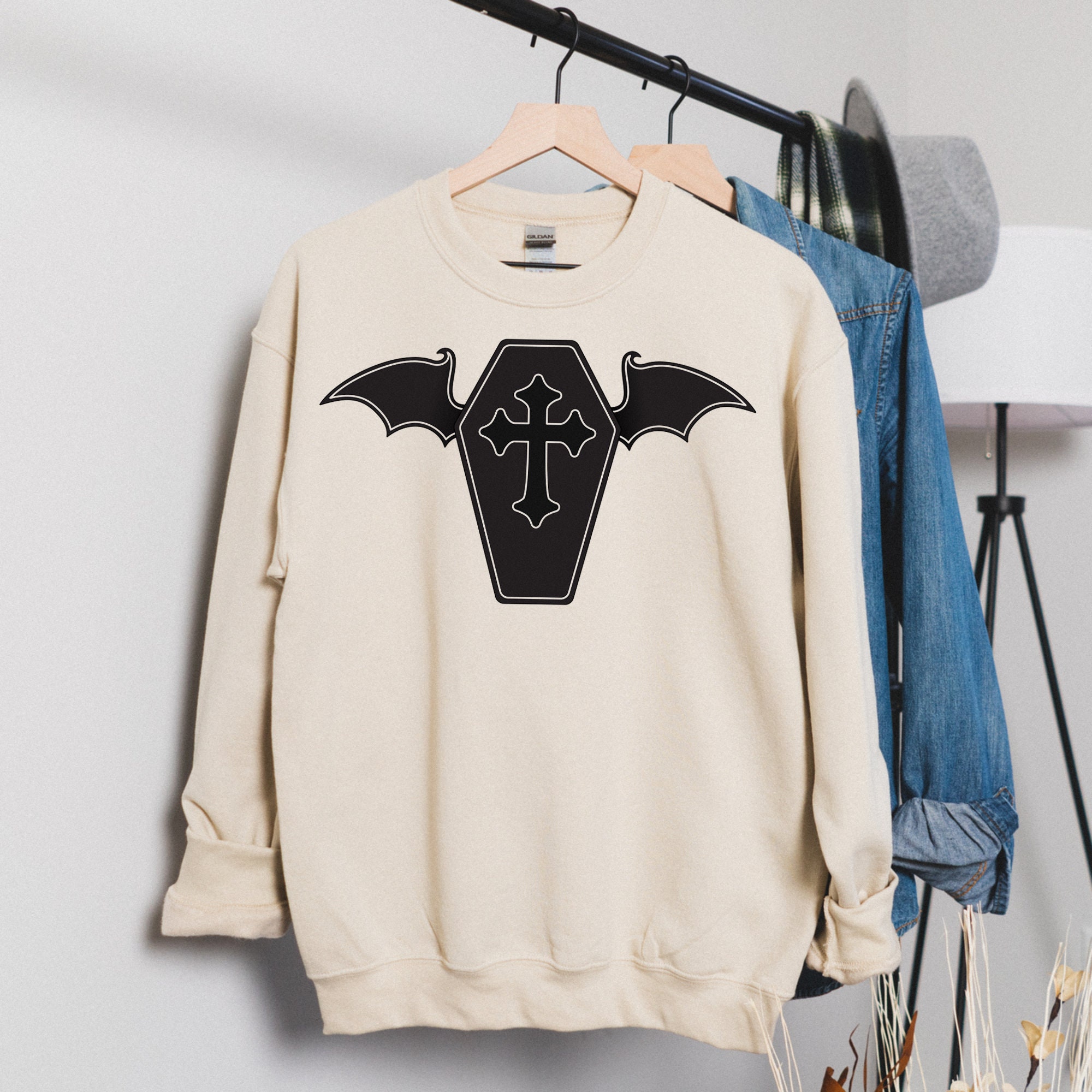 Gothic Coffin Dark Academia Unisex Sweatshirt Gothic Coffin Dark Academia Unisex Sweatshirt