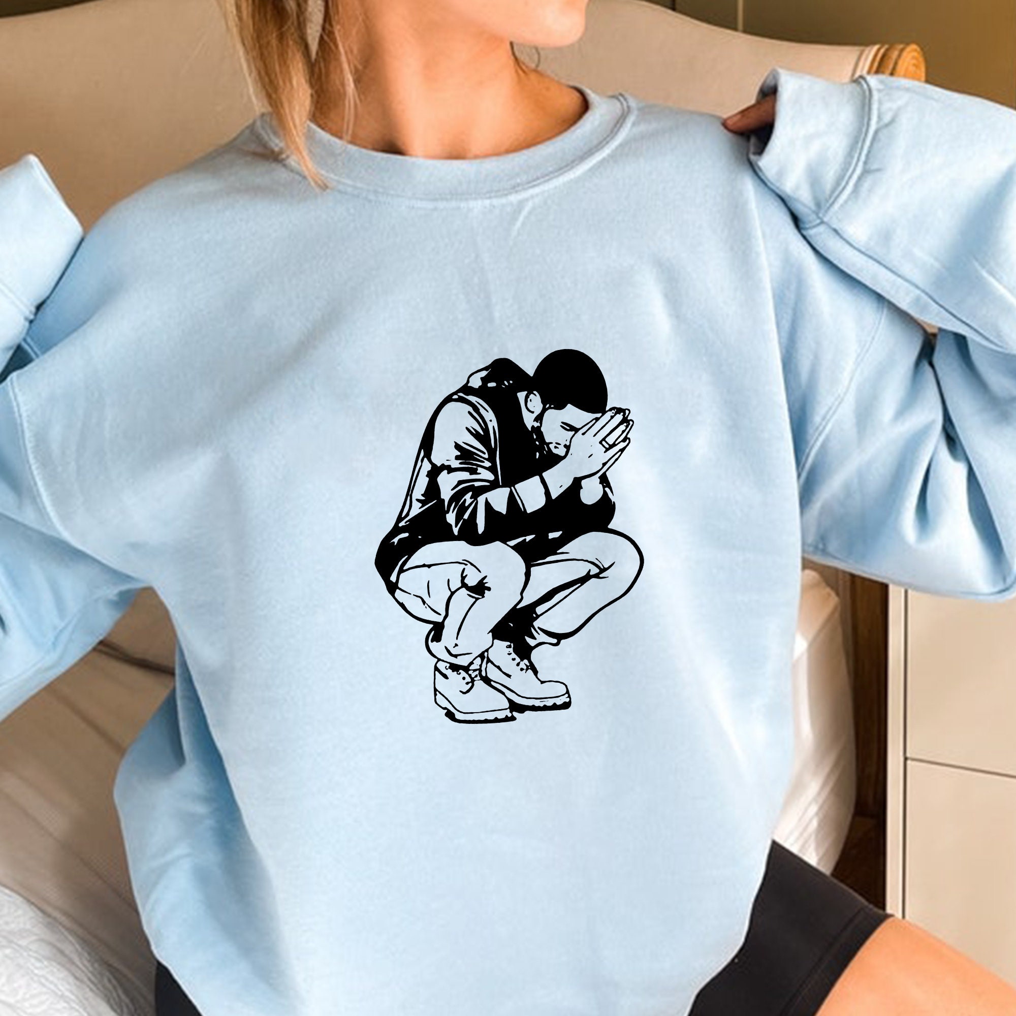 Graphic '6 God' Drake Unisex Sweatshirt Graphic '6 God' Drake Unisex Sweatshirt