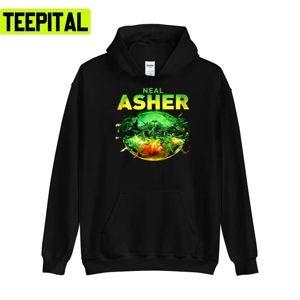 Green Art Neal Asher Design Unisex T-Shirt Green Art Neal Asher Design Unisex T-Shirt