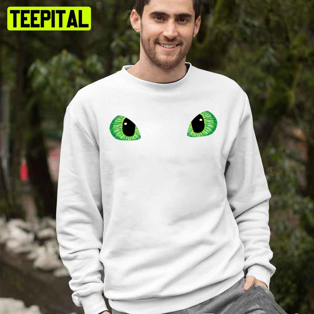 Green Toothless Dragon Eyes Drawing How To Train Your Dragon Unisex T-Shirt Green Toothless Dragon Eyes Drawing How To Train Your Dragon Unisex T-Shirt