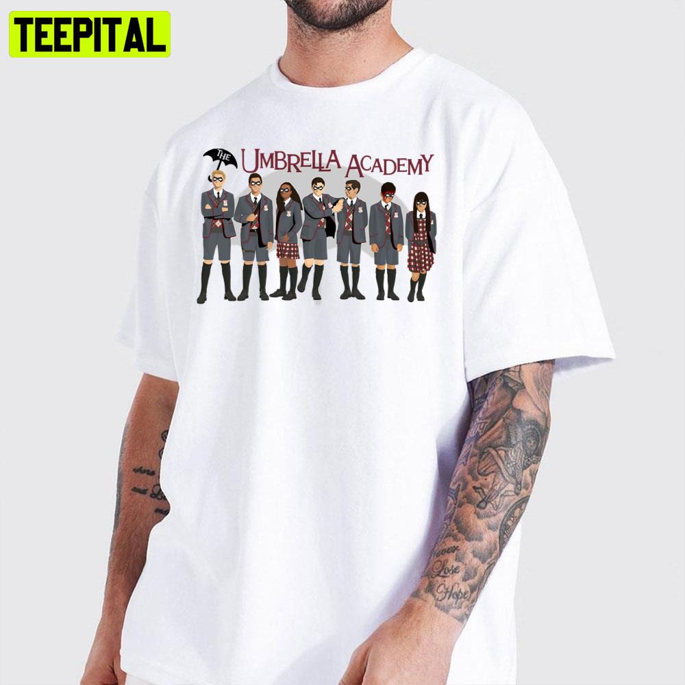 Group The Umbrella Academy Movie Unisex T-Shirt Group The Umbrella Academy Movie Unisex T-Shirt