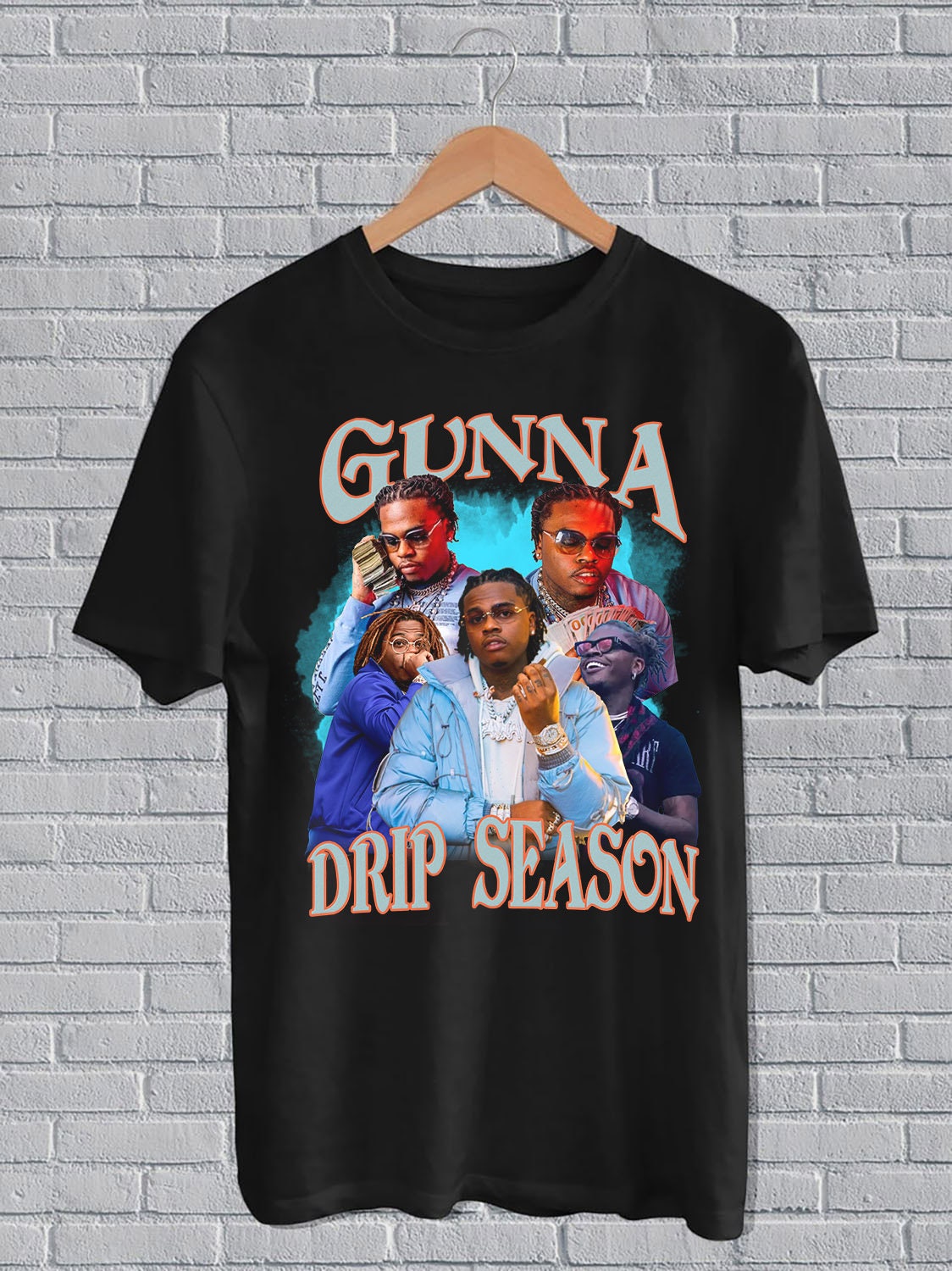 Gunna Wunna Portrait World Drip Season Rapper Unisex T-Shirt Gunna Wunna Portrait World Drip Season Rapper Unisex T-Shirt