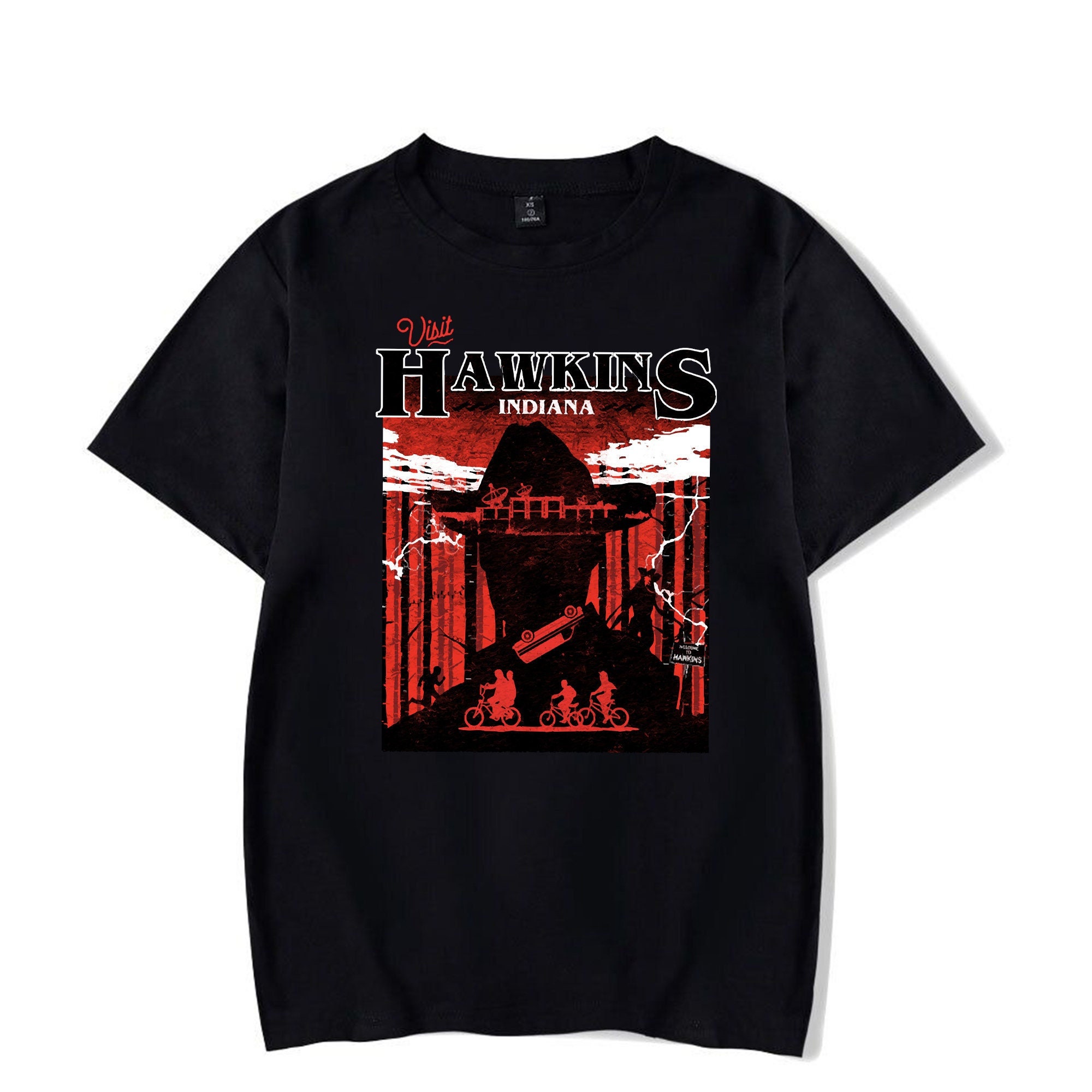 Hawkins Indiana Stranger Things 4 Unisex T-Shirt Hawkins Indiana Stranger Things 4 Unisex T-Shirt