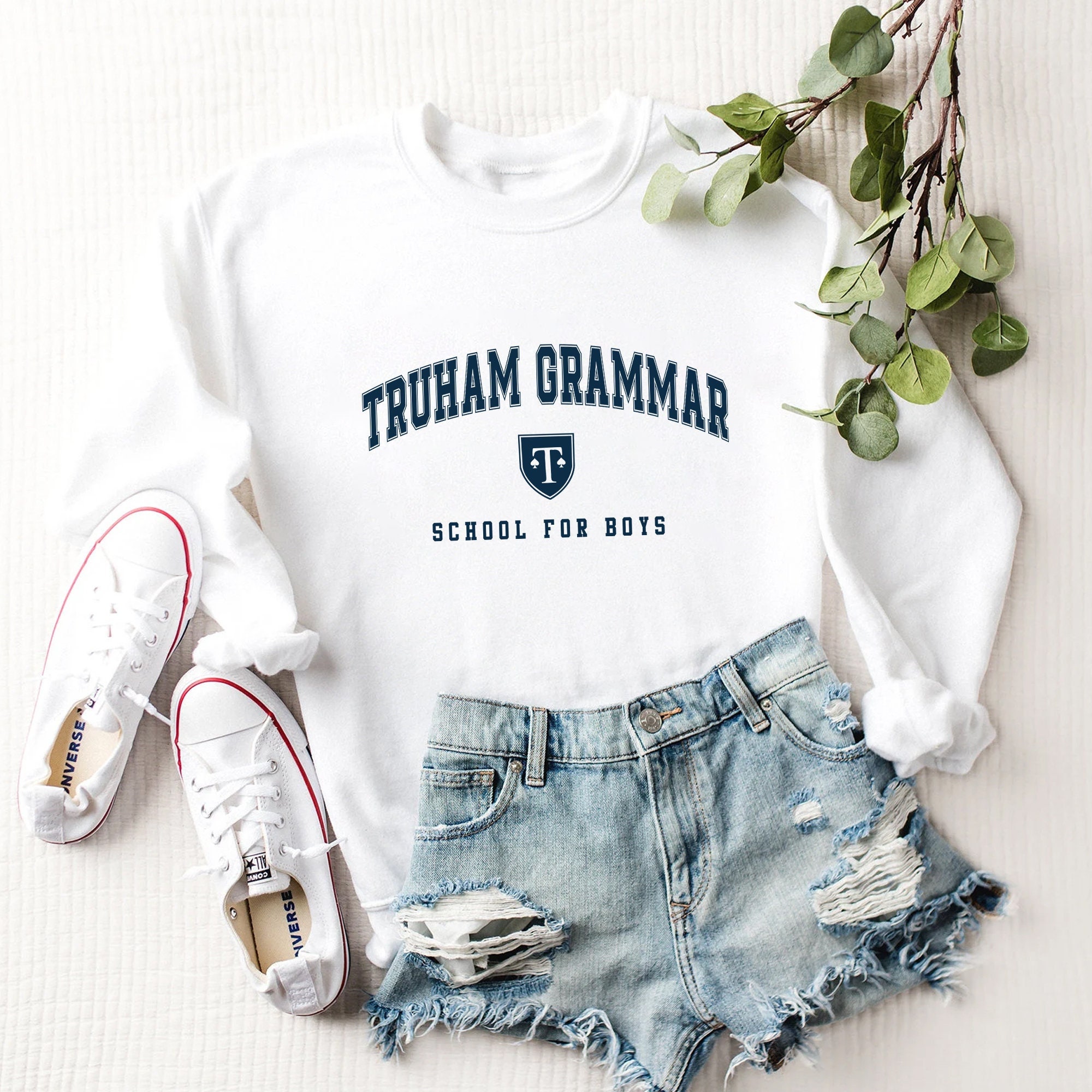 Heartstopper Truham Grammar School Nick And Charlie Unisex Sweatshirt Heartstopper Truham Grammar School Nick And Charlie Unisex Sweatshirt