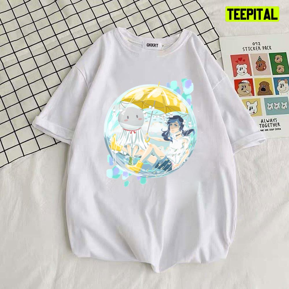 Hina And Ghost Doll In The Balloon Weathering With You Unisex T-Shirt Hina And Ghost Doll In The Balloon Weathering With You Unisex T-Shirt