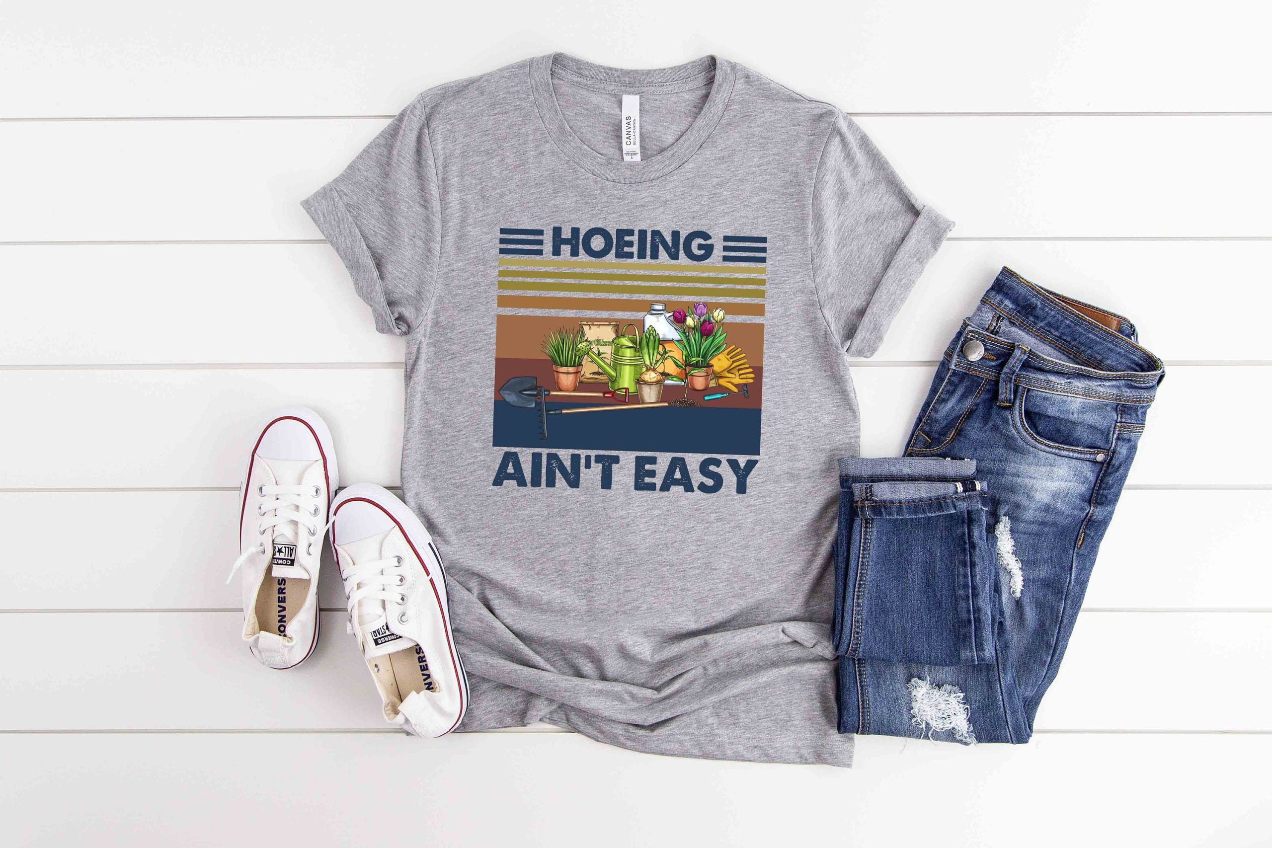 Hoeing Ain't Easy Gardening Gardening Hobby Plant For Father's Day Unisex T-Shirt Hoeing Ain't Easy Gardening Gardening Hobby Plant For Father's Day Unisex T-Shirt