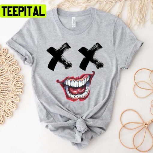 Horror Face Laughter Joker Unisex T-Shirt