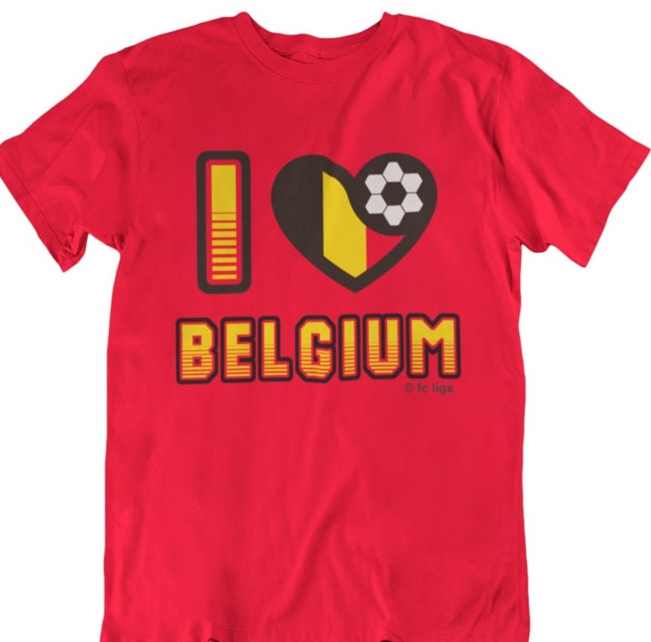 I Love Belgium Football 2022 Unisex T-Shirt I Love Belgium Football 2022 Unisex T-Shirt