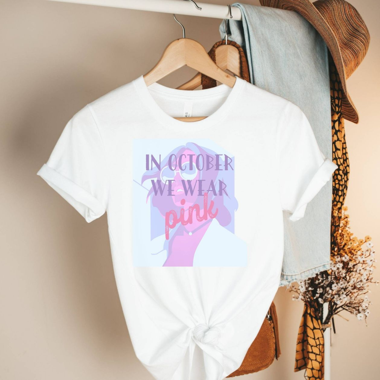 In October We Wear Pink Unisex T-Shirt In October We Wear Pink Unisex T-Shirt